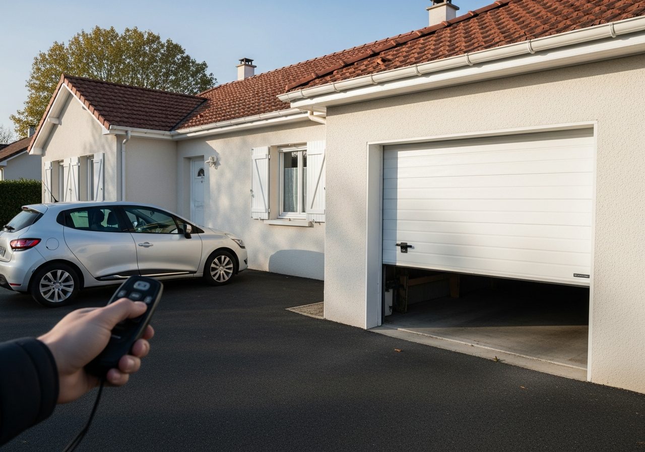 Motorisation d'une porte de garage